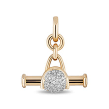 Diamond Floret Toggle Bar Pendant