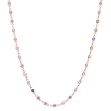 Semiprecious Bezel Set Gemstone Necklace