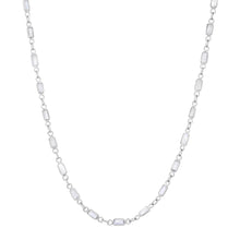 Semiprecious Bezel Set Gemstone Necklace