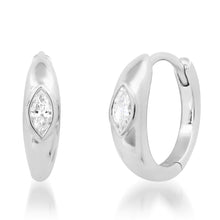 My Marquis Diamond Huggie Earrings