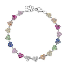 Endless Love Sapphire Heart Bracelet