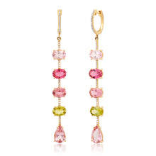 One of a Kind Tourmaline Drop Earrings