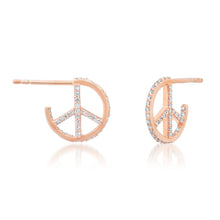 A Peace of Perfection Small Diamond Hoop Earrings