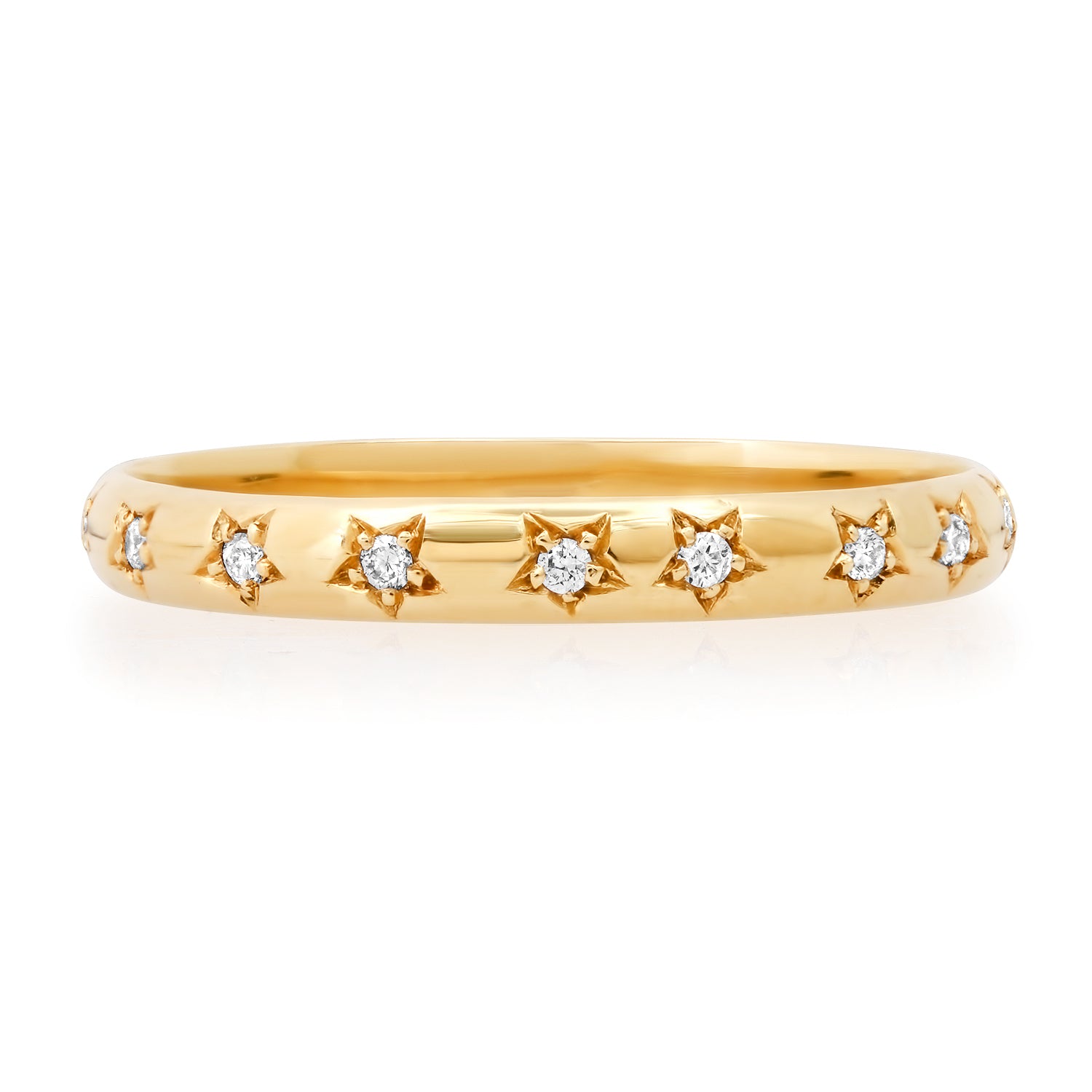 Diamond Star Eternity Band Ring