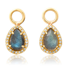 Teardrop Labradorite Earring Charms