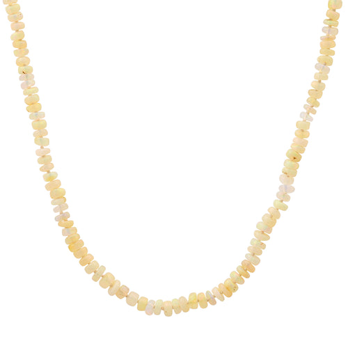 Ethiopian Opal Gemstone Beaded Necklace