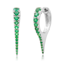 The Luxe Gemstone To the Point Diamond Dagger Earrings