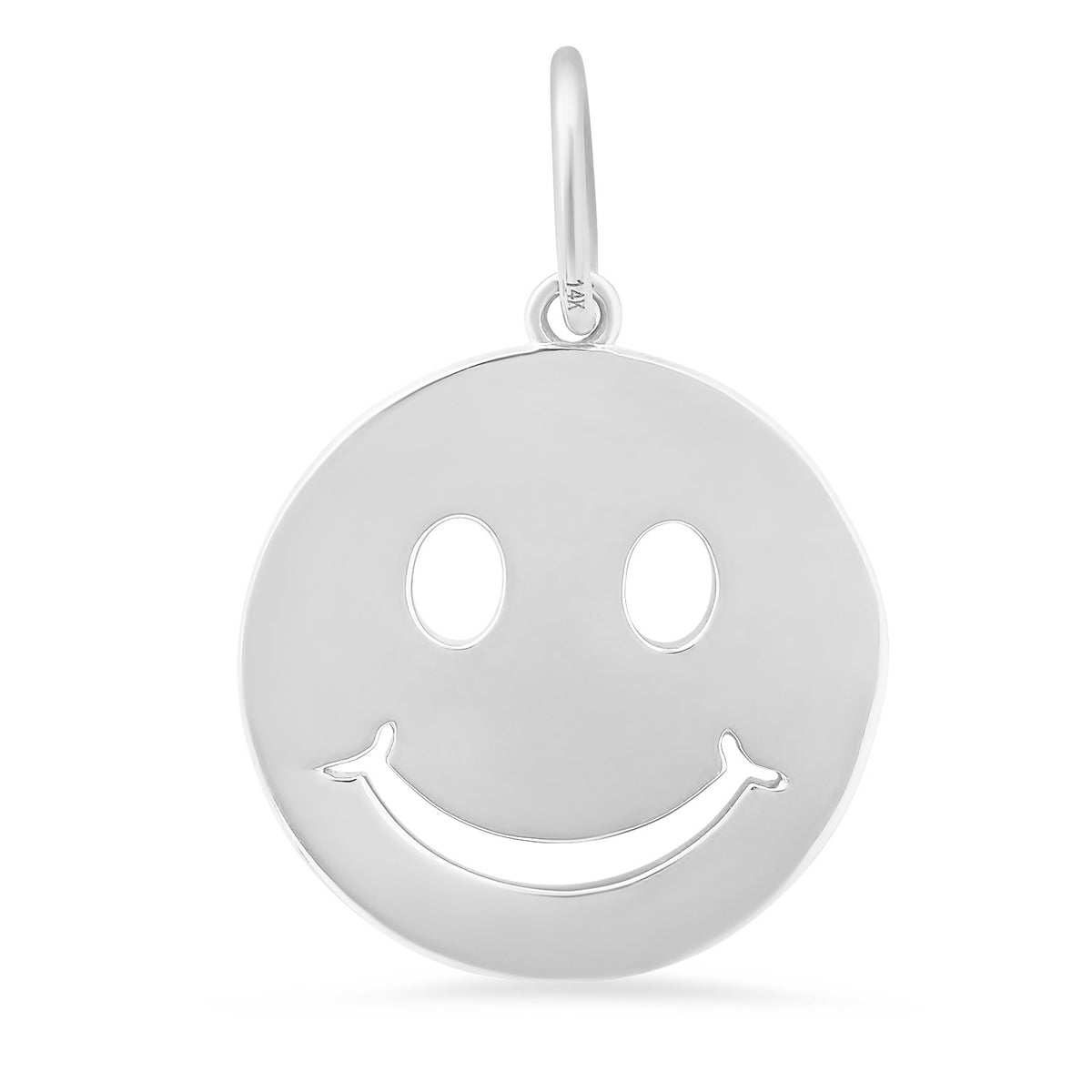 Be Happy Jumbo Gold Smiley Face Charm – Milestones by