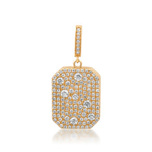 Full Pave Diamond Rectangular Locket Charm