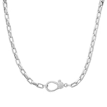 Lovely Linked Gold Chain Necklace & Diamond Clasp