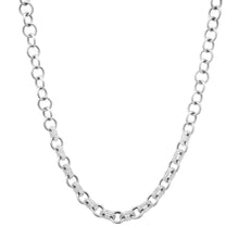 Chain Link & Diamond Charm Necklace