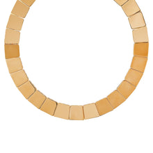 Gilded Gold Square Collar Necklace