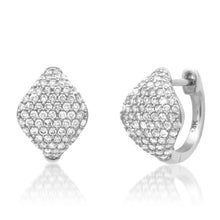 Pave Diamond Shield Huggies