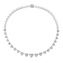 My Whole Hearts Diamond Illusion Baguette Tennis Necklace