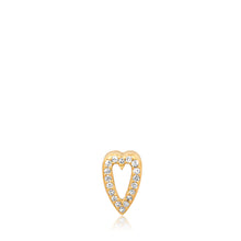 Mini Pave Diamond Heart Charm