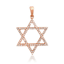 Dazzling Diamond Star Of David Charm