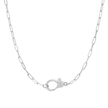 Hooked On You Micro Paperclip Chain Necklace