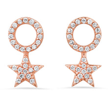 Shimmering Diamond Pave Star Earring Charms