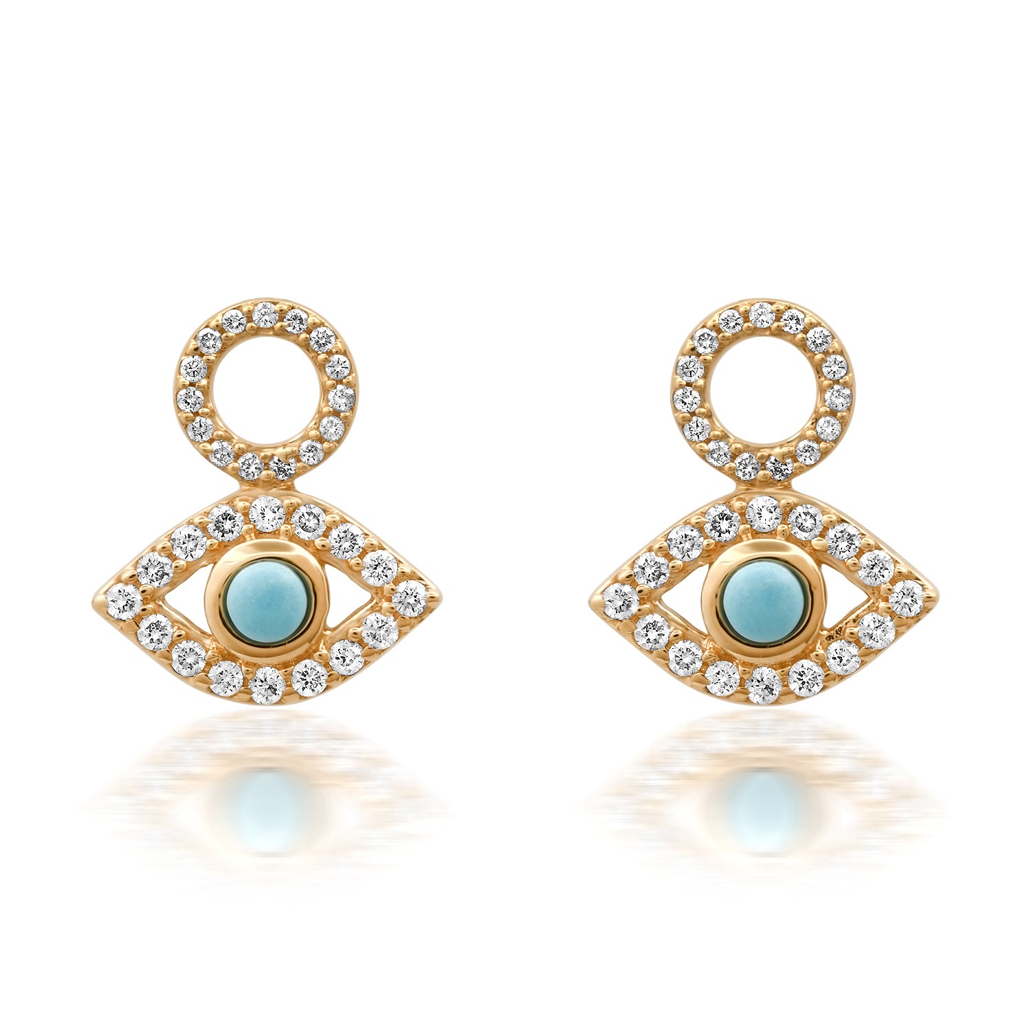 Turquoise Evil Eye Earring Charms