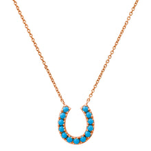 Thriving Turquoise Horseshoe Necklace