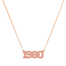 High Polish Varsity Year Nameplate Necklace