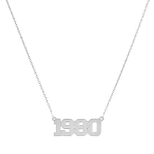 High Polish Varsity Year Nameplate Necklace