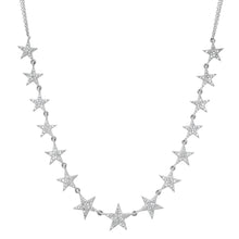 Diamond Studded Double Chain Star Necklace