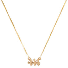 High Polish Old English Angel Number Necklace