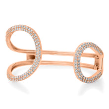 Diamond Drenched Asymmetrical Cuff Bracelet