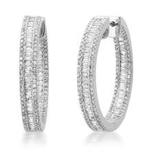 Glitzy 1 Inch Diamond Illusion Hoops