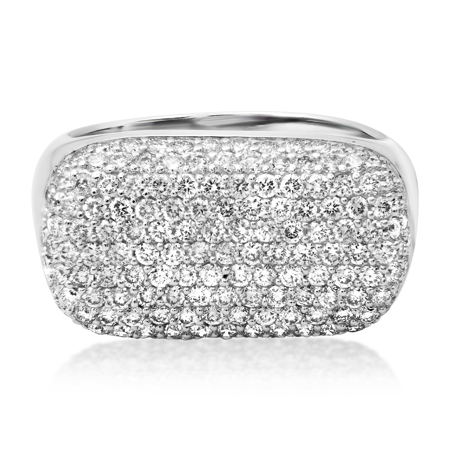 Diamond Drenched Statement Dome Ring