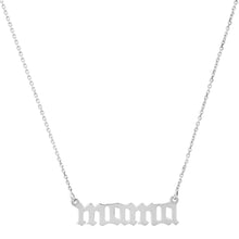 High Polish Old English Mama Nameplate Necklace