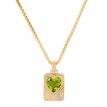Ripple Heart Amulet Charm Pendant