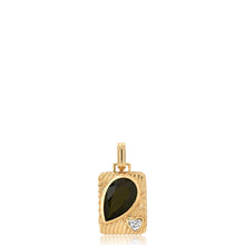 Ripple Pear Amulet Charm Pendant