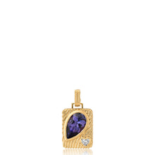 Ripple Pear Amulet Charm Pendant