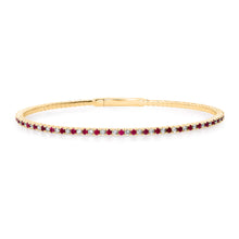 Ruby & Diamond Eternity Flex Bracelet