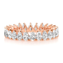 Pear Shaped Diamond Eternity Band Ring