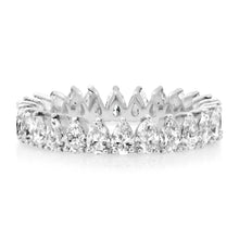 Pear Shaped Diamond Eternity Band Ring