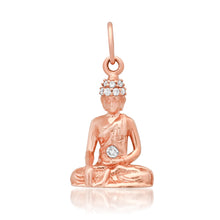 Be Serene Gold & Diamond Buddha Charm