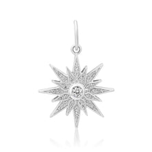 Pave Diamond Starburst Sunshine Charm
