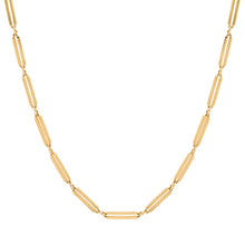 Sleek & Slim Gold Paperclip Link Chain Necklace