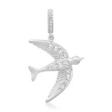 Sparkle Sparrow Gold & Diamond Bird Charm