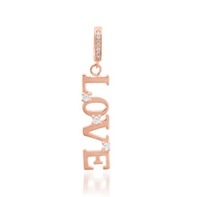 Diamond & Gold Fall in Love Mantra Charm