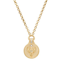 Zodiac Medallion Charm Necklace