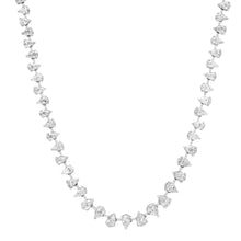 Alternating Graduated Diamond Pear Tennis Necklace