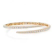 Graduated Diamond Flex Bypass Hinge Bracelet