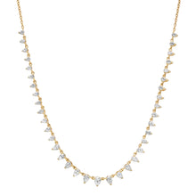 Delicate Diamond Pear Necklace
