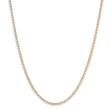 Prong Set Petite Round Diamond Tennis Necklace