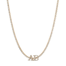 Prong Set Petite Round Diamond Tennis Necklace