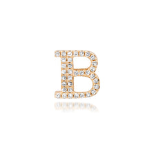 Glitzy Pave Diamond Slide-On Initial Charm